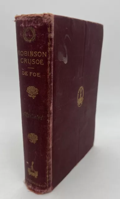 ROBINSON CRUSOE, Daniel Defoe, Illustrated, McCaldwell Co. c. 1900