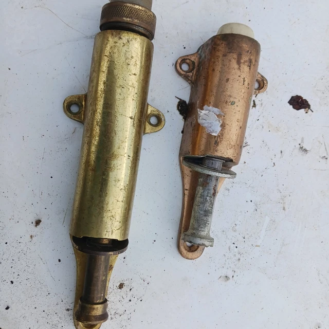 Vintage Pair Of Glynn Johnson Brass Floor Kick Door Stops