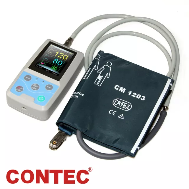 CE CONTEC ABPM50 24h NIBP Arm Ambulatory Blood Pressure Monitor,SW,Adult BP cuff