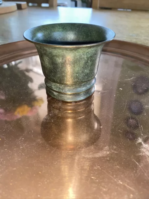 Danish Ildfast HF Aegte Bronce, Art Deco Bronze Cup Pot C1930