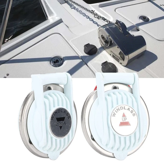 RUBBER STAINLESS STEEL Windlass Foot Switch 2pcs for Marine Boat Ship