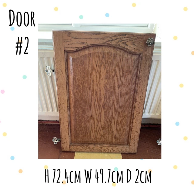 SOLID OAK SHAKER Style Used Kitchen Cupboard Doors x 14 £50.00