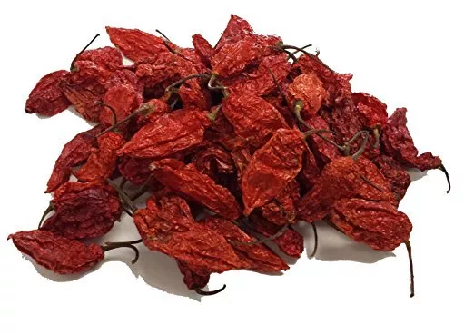 Baccelli peperoncino essiccato Naga Bhut Jolokia peperoncino fantasma caldo alta qualità 50 g