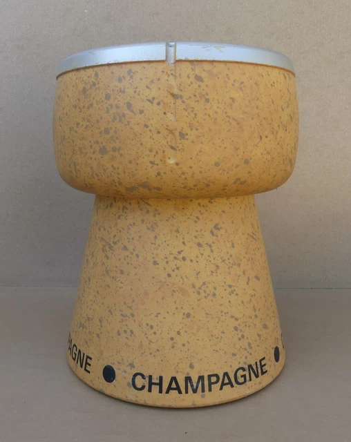 Ancien SEAU A CHAMPAGNE LANSON en PLASTIQUE PVC Ice Bucket Wine Glace