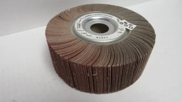 Wendt 324487 Unmounted Flap Wheels 6" X 2" X 1" A120 Grit 5800 Rpm  **2 Pack**