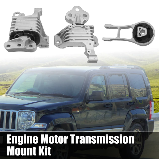 Happy19star 3-Piece Engine & Transmission Mount Set – For Jeep Cherokee 2.4L (2014-2019)