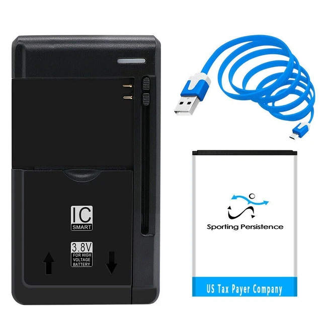 High Power 1600mAh Li_ion Battery Universal Charger USB Data Cable for Doro 7060