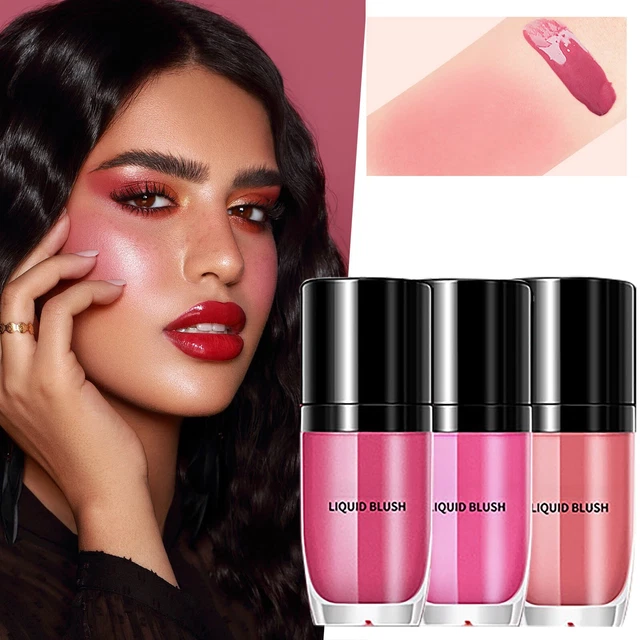 Maquillaje líquido para mejillas ligero de larga duración aspecto natural acabado hidratado