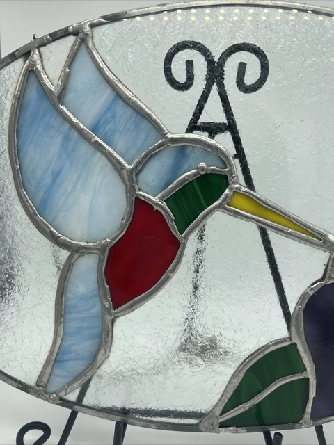 Stained Glass Hummingbird Window Hanging Sun Catcher 
