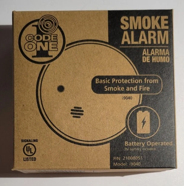 KIDDE CODE ONE Fixed Smoke Detector Alarm Battery Powered Sensor i9040