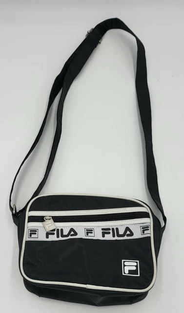 Fila Samantha Style Messenger Bag Black Crossbody Purse