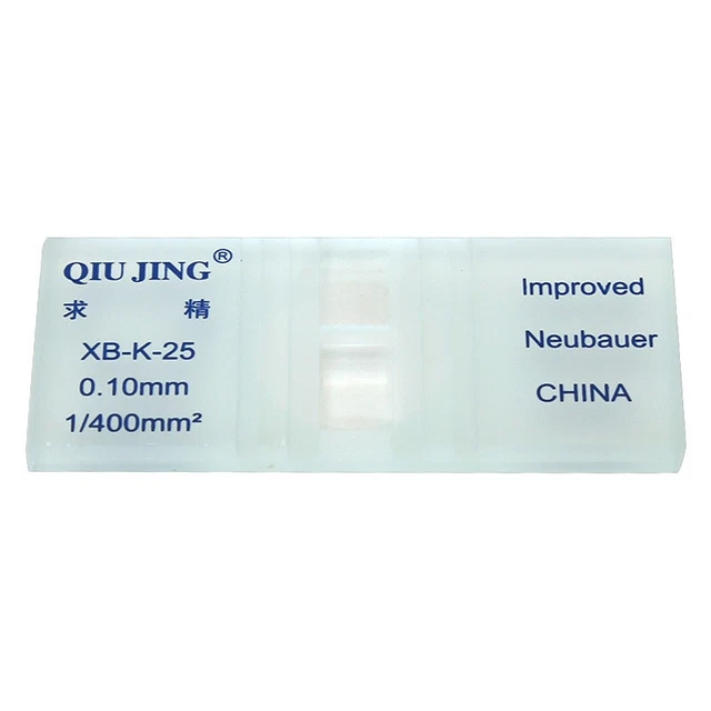 IMPROVED NEUBAUER HEMOCYTOMETER Blood Cell Counting Chamber With Cover ...