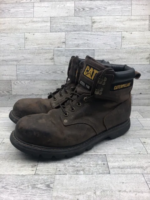 mens Caterpillar Second Shift Steel Toe Work Boot Sz 11.5