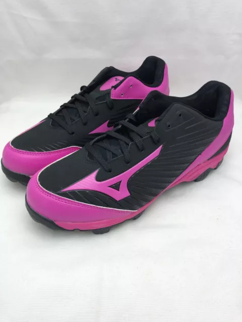 Mizuno Womens 8.5 Softball Cleats 9-Spike Advanced Finch Franchise 7 Pink Black