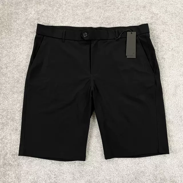 GREYSON Shorts Mens Size 38 x 10" MONTAUK Shepherd Black Chino Stretch Golf NEW