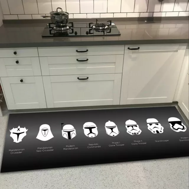 Star Wars Imperial Stormtrooper Floor Rug Carpet Bedroom Kitchen Non-slip Mat UK