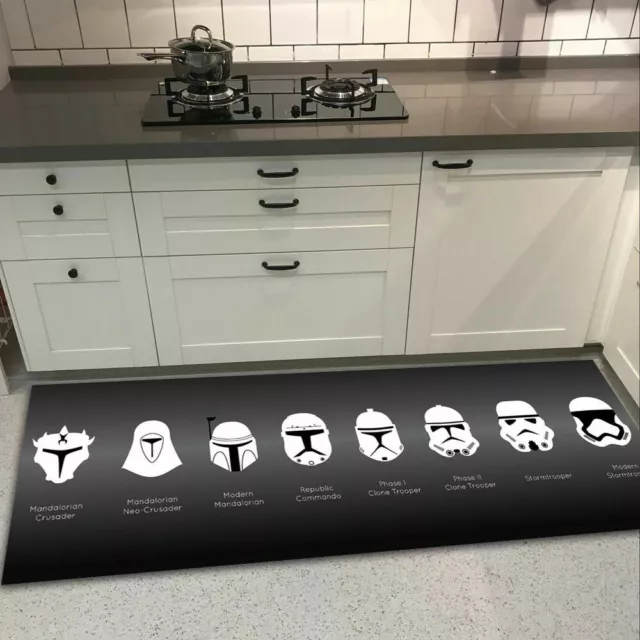 Tappeto da pavimento Star Wars Imperial Stormtrooper tappeto camera da letto cucina tappetino antiscivolo Regno Unito