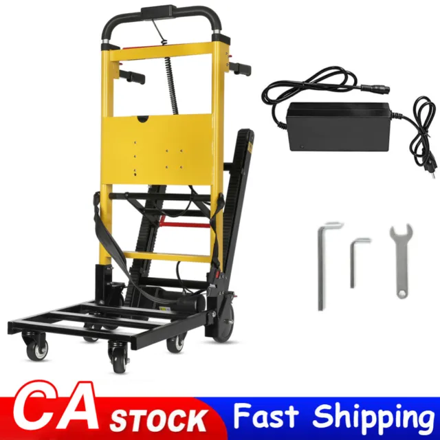 Electric Stair Climbing Hand Trucks Dolly 440Lbs Load Folding Stair Climber Cart