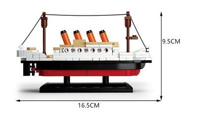 Titanic Mini jeu de construction, 194 Pièces Bloc à assemblé, collection déco