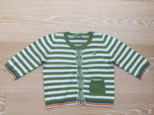 Benetton Strickjacke Gr. 74,  gestreift, neuwertig 😃!