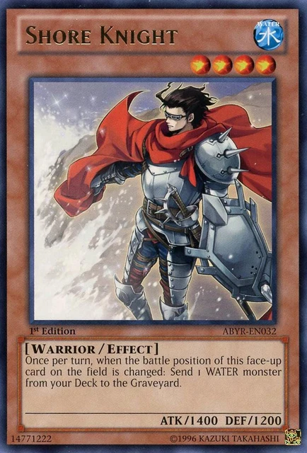 Yugioh! Shore Knight - ABYR-EN032 - Rare - 1st Edition Near Mint, English