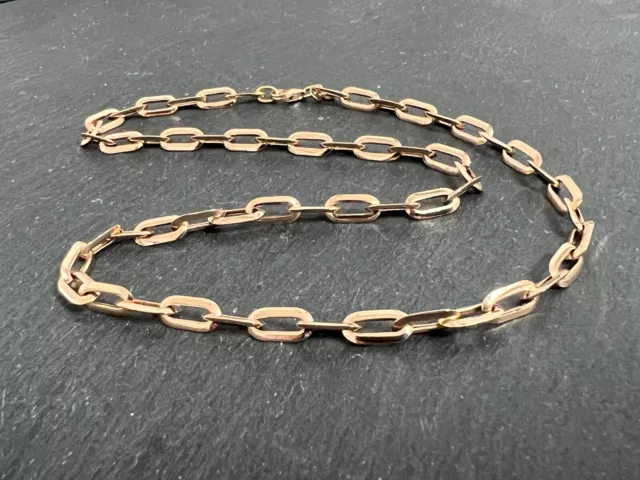 14kt 585 Roségold  Ankerkette x Kette Collier 4,9mm = 40 cm x 585 Gold x 3,2 Gr