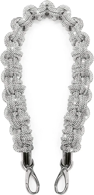 Crystal Rhinestone Purse Strap Shoulder Straps for Handbags Wide 1.5 Inches