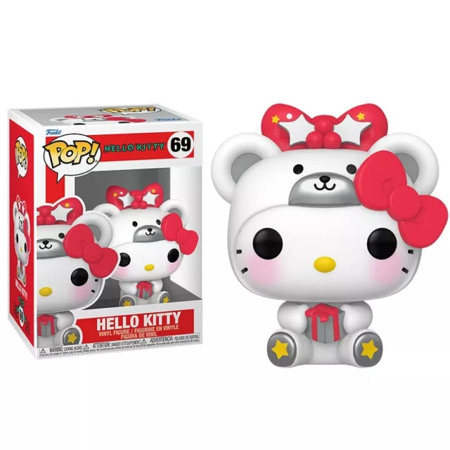 Funko Pop ! Hello Kitty - (69) Hello Kitty Polar Bear Sanrio Figure Hk 9Cm