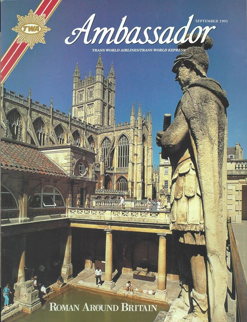 TWA Trans World Airlines Ambassador inflight magazine 9/91 Britain [1033]