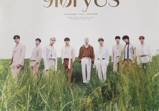 Sf9 [9Loryus] Golden Chaser Ver Unfolded Rolled Poster Ship In Tube Case+Trackin