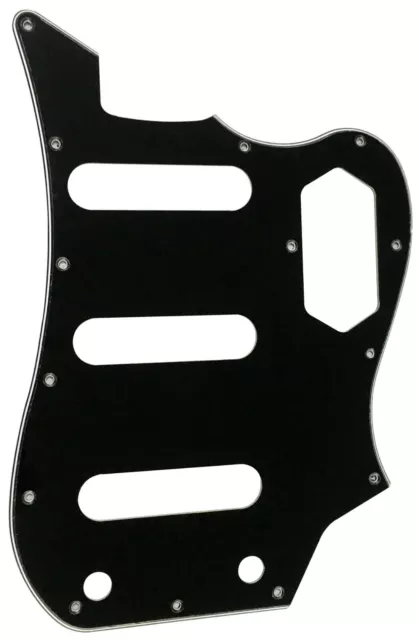 Black Pickguard Guitar Parts For Fender Squier Vintage Modified Bass VI Guitar