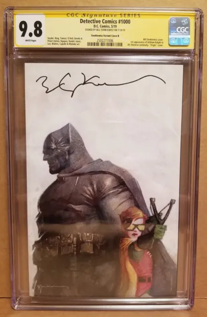 Detective Comics #1000 Cgc 9.8 Ss Signed Bill Sienkiewicz Cover B Variant