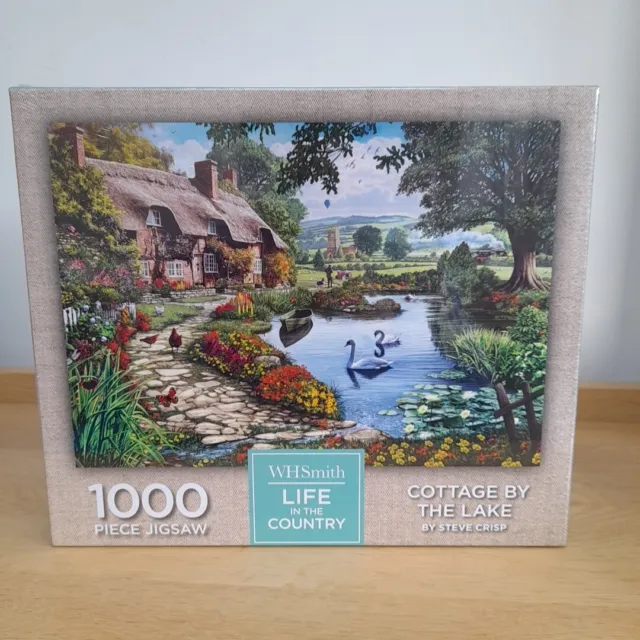 WH Smith 1000 Piece Jigsaw Puzzle New Sealed Swan Cottage Life In The Country