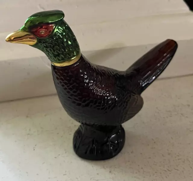 Vintage Avon Ring Neck Pheasant Bottle Empty No Chips Or Cracks Was A Oland Afte