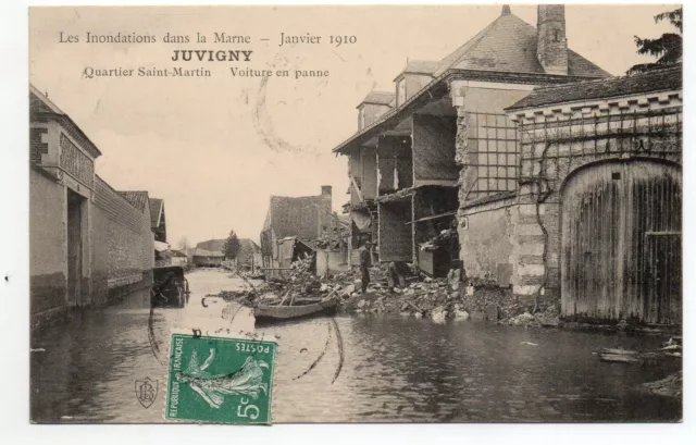 JUVIGNY - Marne - CPA 51 - the Floods of 23 and 25 January 1910 - view N° 31