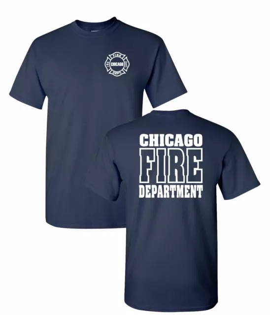 Chicago Fire Department 2-Sided Job T-Shirt As Seen On TV