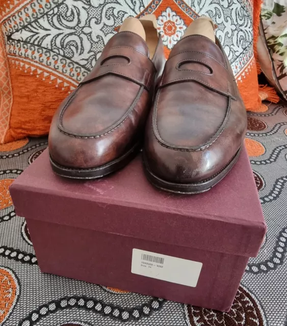 Mocassins Marron John Lobb Lopez + Embauchoirs 11 Uk