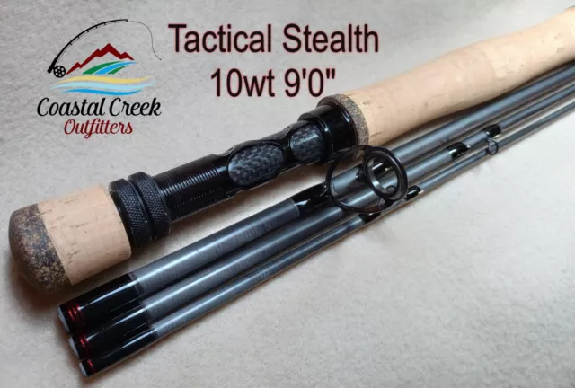 Coastal Creek Outfitters Fly Rod Custom Built Tactical Stealth 10wt 9'0"