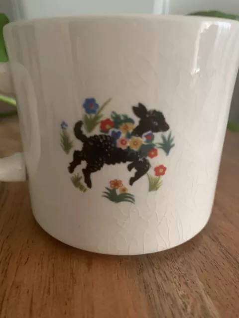 Vintage Arklow Pottery of Ireland Mug Nursery Rhyme Mary Had Little Lamb 3