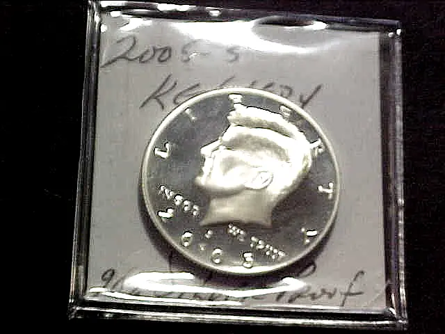 2005-S Kennedy Half Dollar....proof...90% Silver.....min. Bid .01 & No Reserve!
