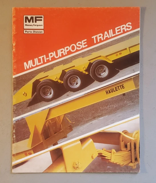 Pair of Original Massey Ferguson Multi-Purpose Trailers Sales Brochures