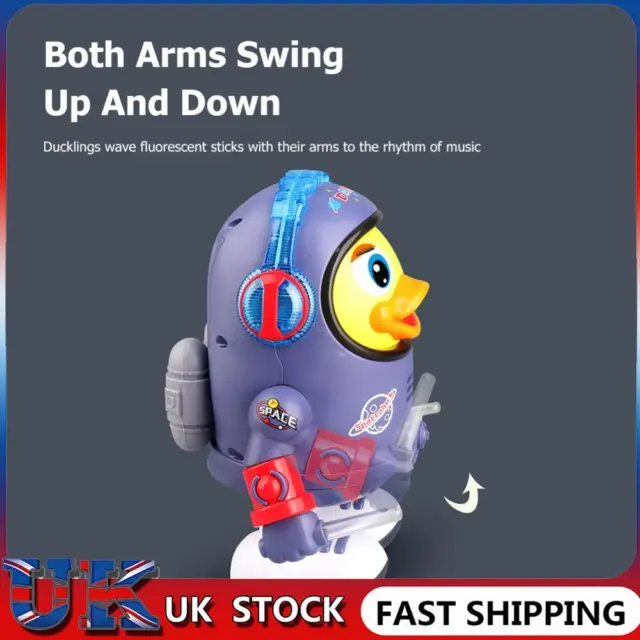 ❀ Electric Glowing Duck Doll Smooth with Music Light for Children Birthday Gift