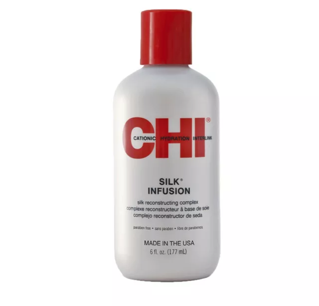 CHI Silk Infusion Damaged Dry Hair Repair Shine Serum Oil Heat Protection 177ml