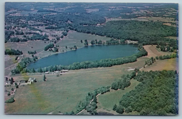 Postcard PA Lake Montrose Jones Lake Susquehanna County Montrose Pennsylvania