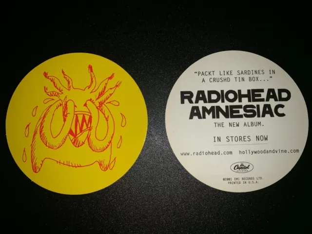 RADIOHEAD AMNESIAC PROMO 4” STICKER Crying Minotaur Stanley Donwood Thom Yorke