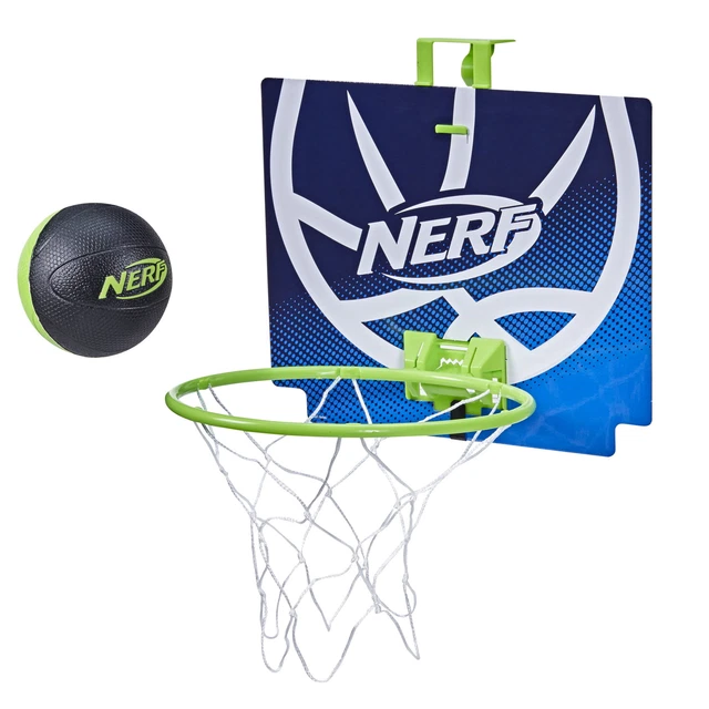 NERF NERFOOP The Classic Mini Foam Basketball and Hoop Hooks On Doors Feb.1,21