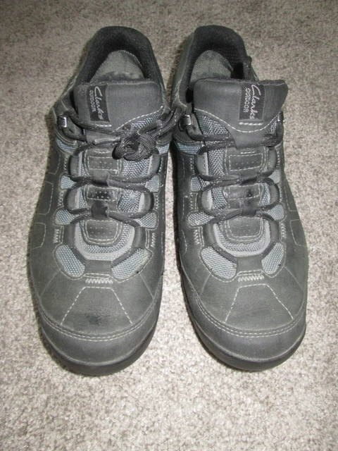 Scarpe/Scarpe Da Ginnastica Clarks 'Wavewalk' Goretex Da Esterno Nere Uk 9 Buone Condizioni