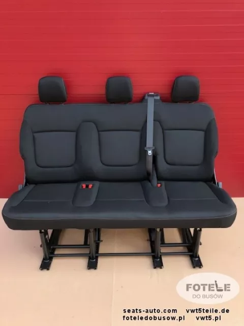 Seat triple bench Renault Trafic Opel Vauxhall Vivaro Nissan NV300 Fiat Talento