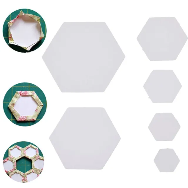 Accessories Craft DIY Garment Fabric Quilting Hexagon Templates Patchwork Paper