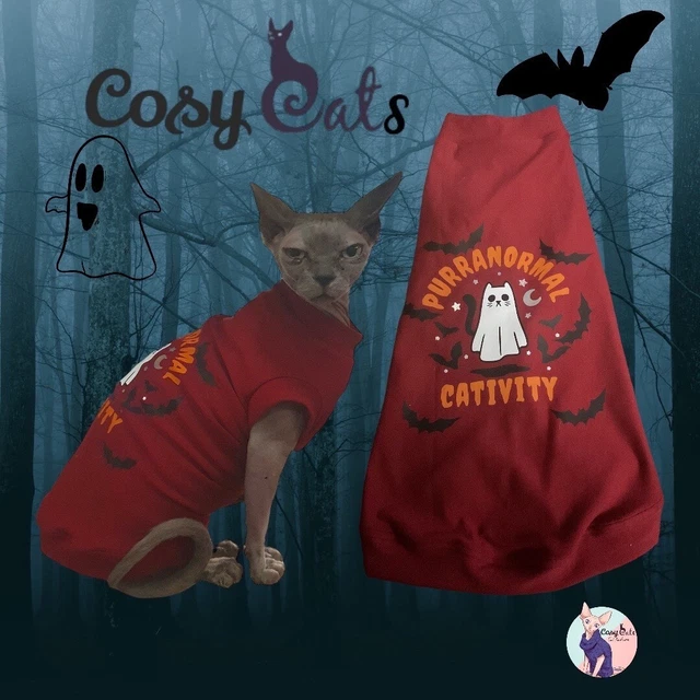 Maglietti per gatti Halloween, maglioni Sphynx, maglioni Sphynx, maglioni per gatti